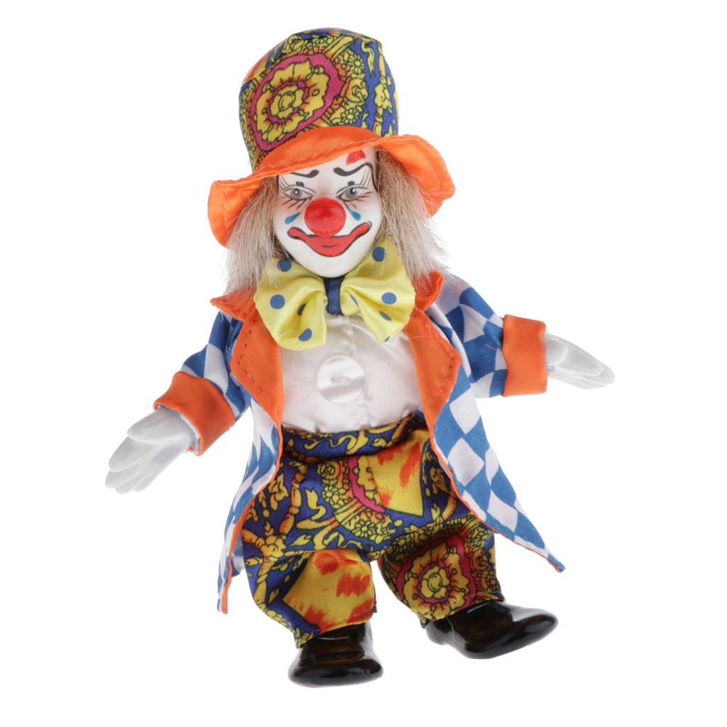 Vintage Collectible Clowns - Bonecos de Palhaço de Cerâmica Porcelana