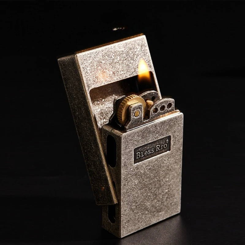 Vintage Collectible Lighters - Isqueiro Retrô Clássico com Roda de