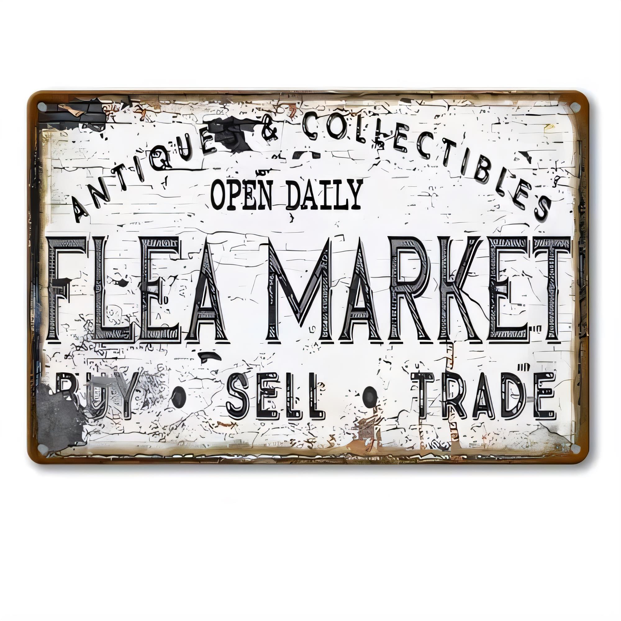 Vintage Collectible Tins - Placa de Metal Antiga Colecionável, Decoração