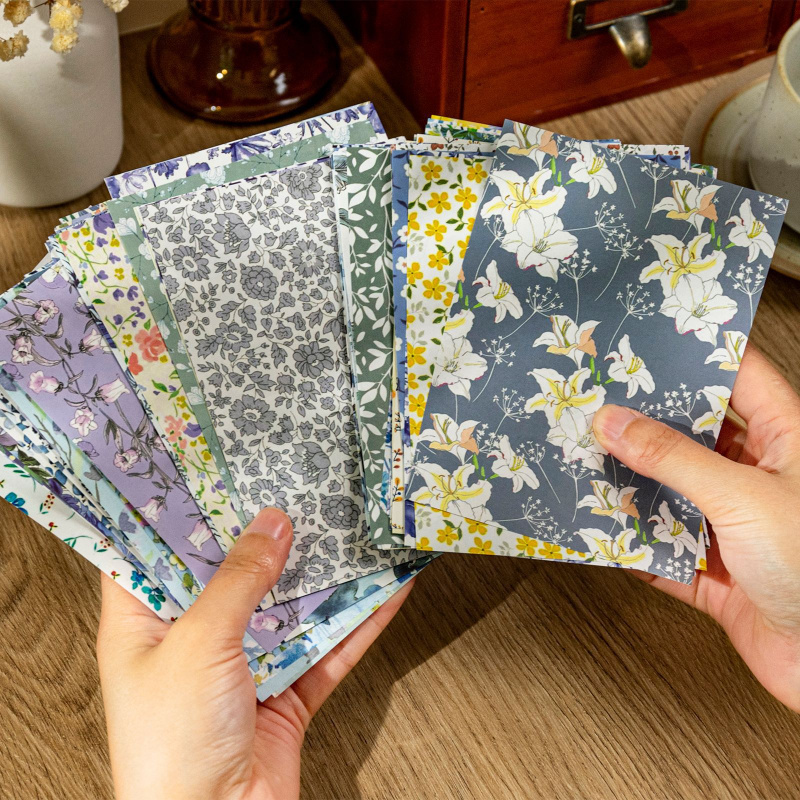 Vintage Collectible Magazines - 100 folhas de papel artesanal com