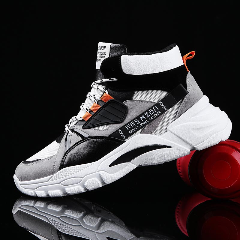 Vintage Collectible Glass - Hightop-Sapatilhas Esportivas Masculinas, Sapatilhas de Cima