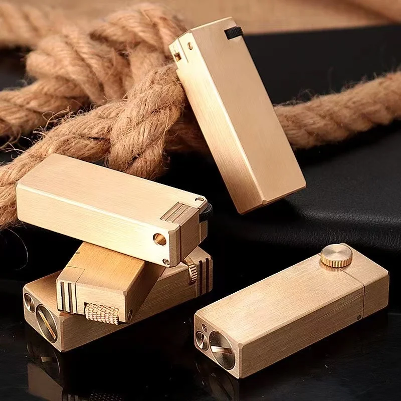 Vintage Collectible Lighters - Vintage resistente trincheira artesanal querosene isqueiro