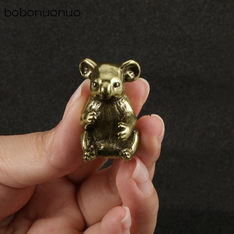 Vintage Collectible Furniture - Vintage de bronze bonito coala ornamentos