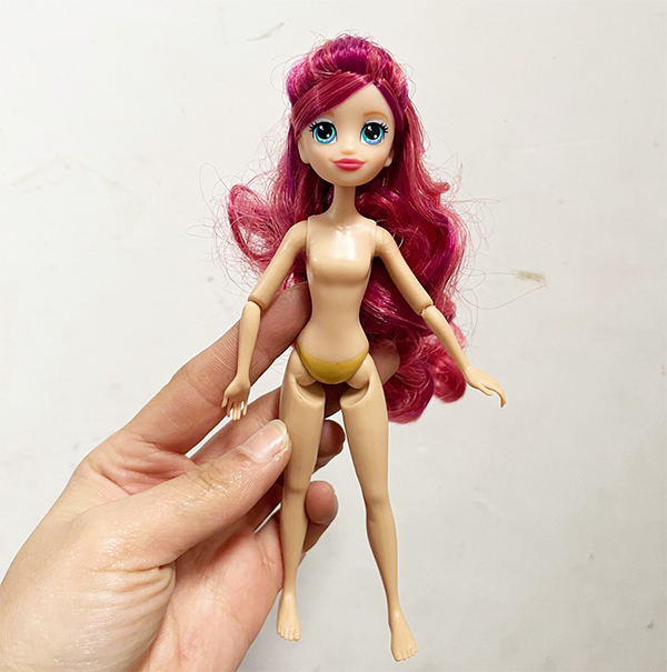 Vintage Collectible Baby Dolls - Menina do cabelo vermelho do vintage