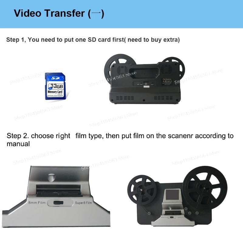 Scanner Digital de Filmes Wina - Super 8 Film Reel avaliação e preço