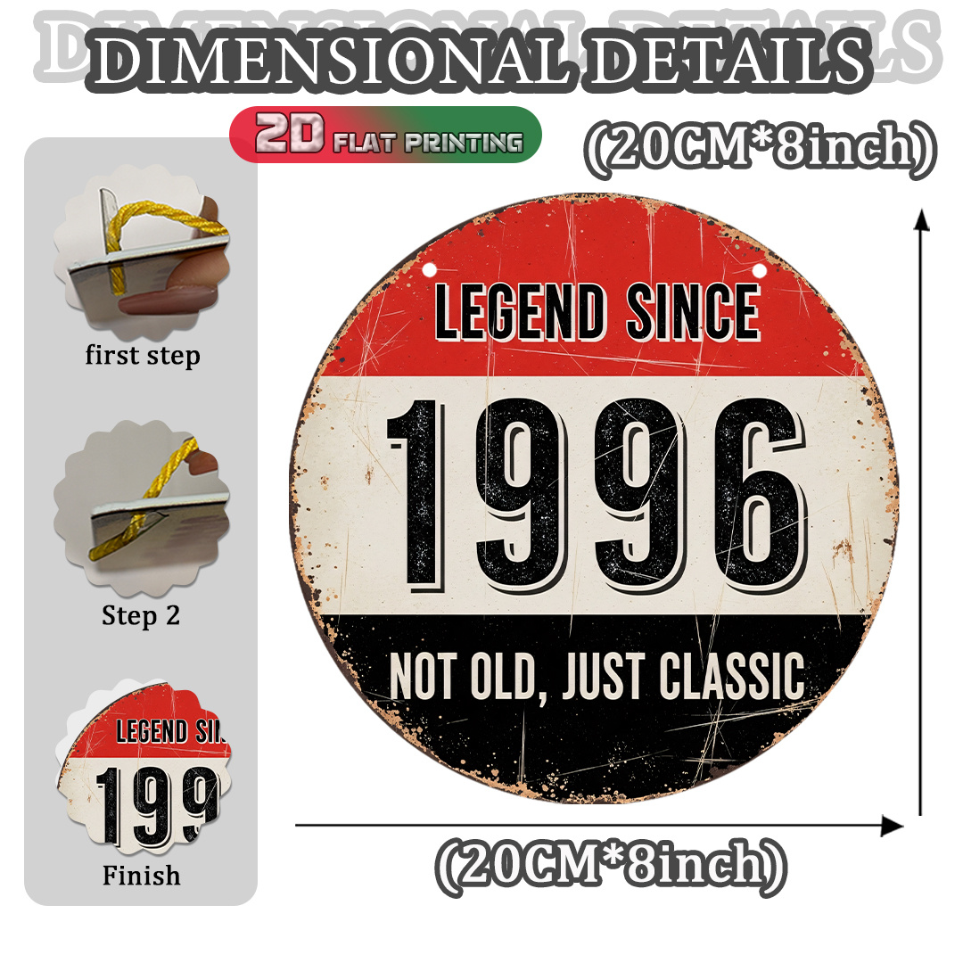 Placa de Alumínio Vintage 2D,  - Vintage Collectible Plates avaliação e preço