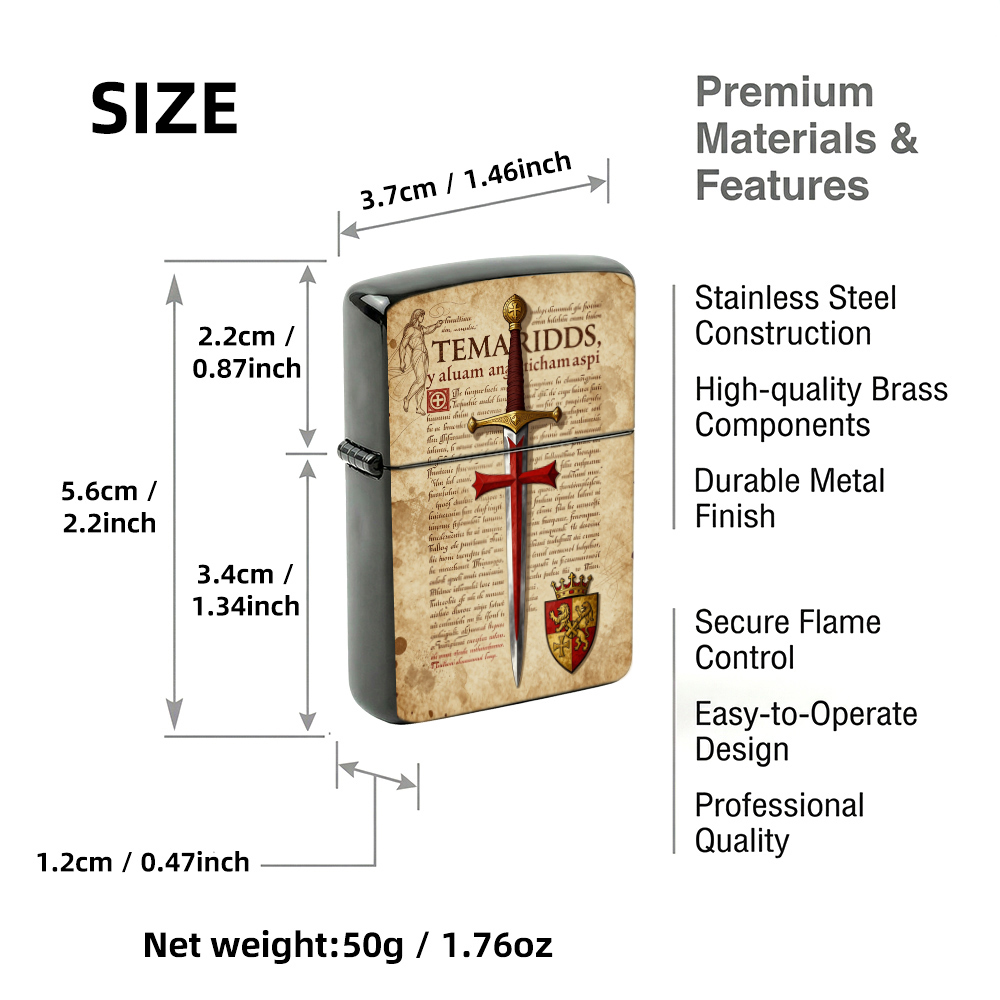 Isqueiro Vintage Medieval com  - Vintage Collectible Lighters avaliação e preço