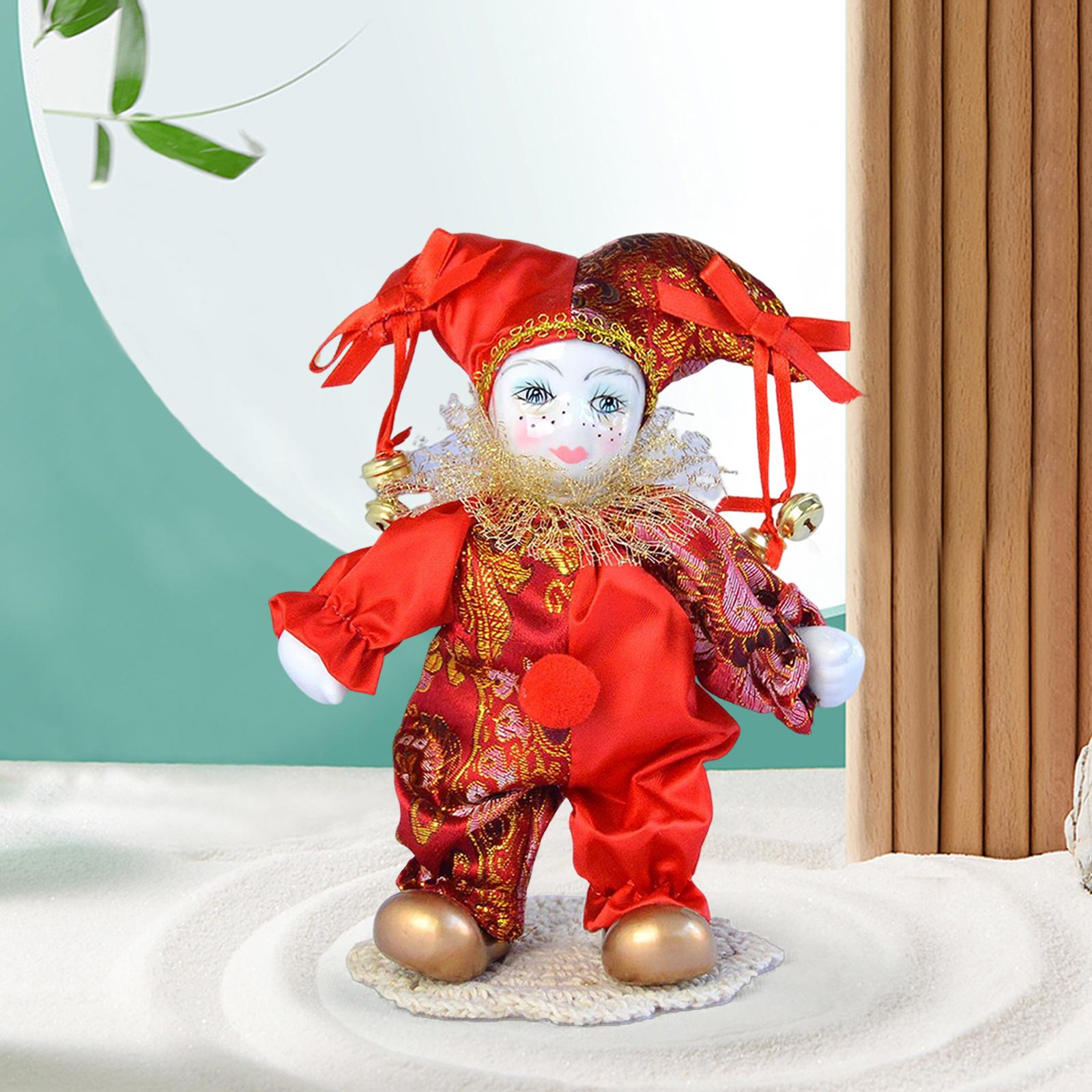 Boneca arlequim vintage, bonec - Vintage Collectible Clowns avaliação e preço