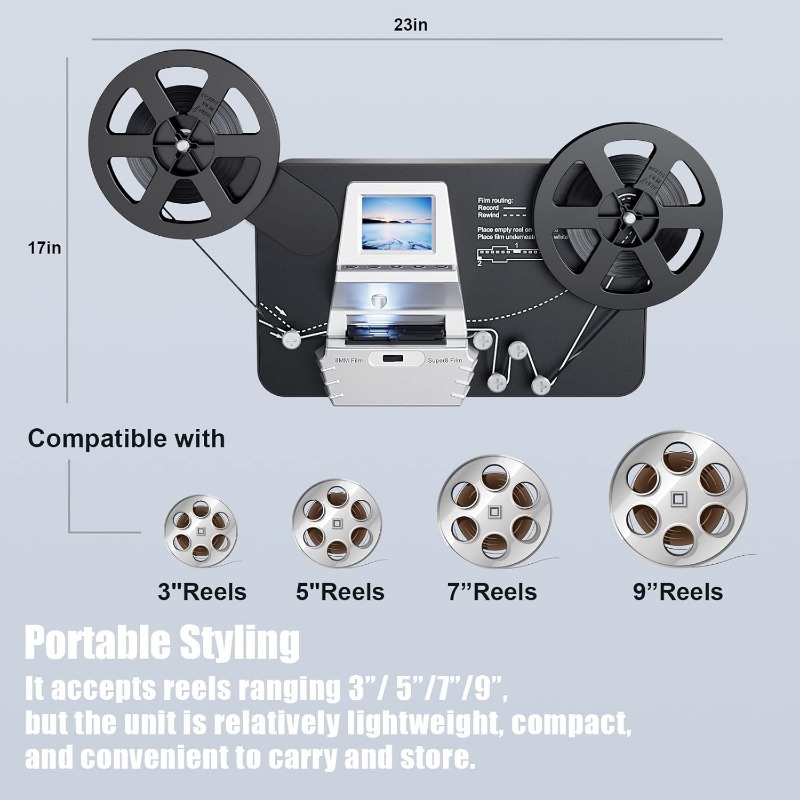 Conversor de Filme para Digita - Super 8 Film Reel avaliação e preço