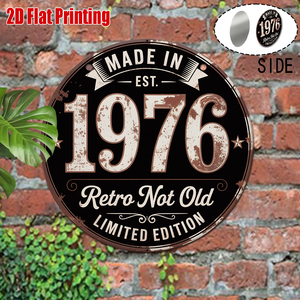 Placa de Metal Vintage 2D, 1 p - Vintage Collectible Plates avaliação e preço