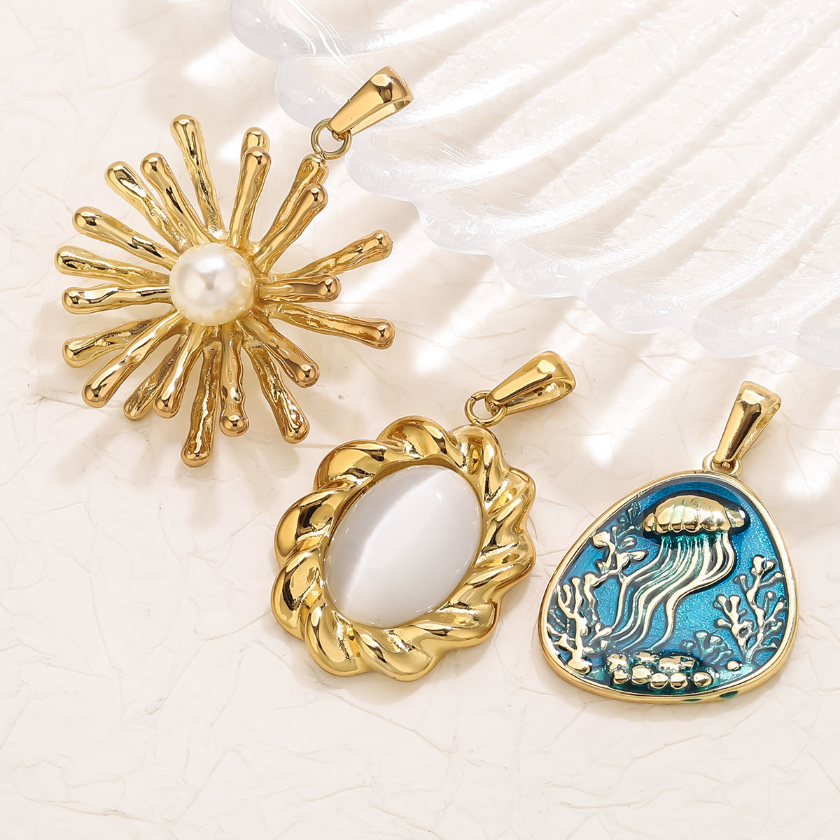 1 peça de pingente de flor em  - Vintage Jewelry Collection avaliação e preço