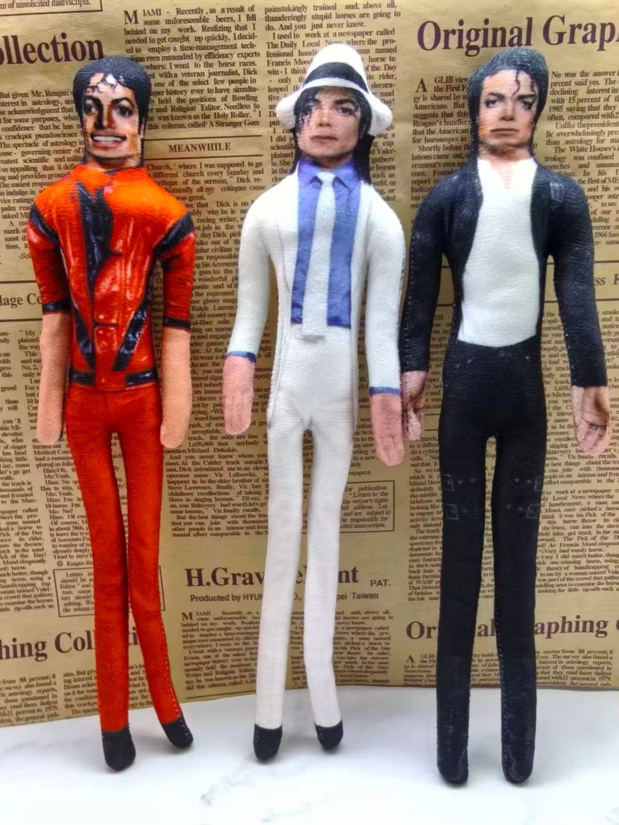 Boneco de Pelúcia Vintage MJ M - Vintage Collectible Figures avaliação e preço