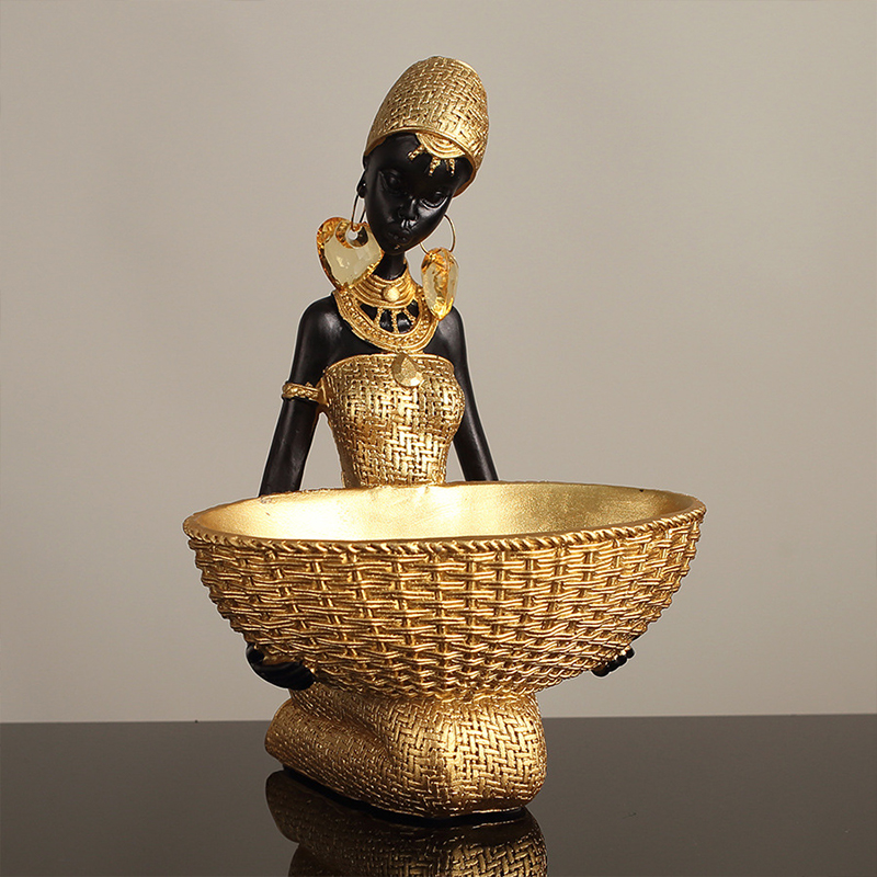 Escultura de Menina Africana S - Vintage Collectible Furniture avaliação e preço