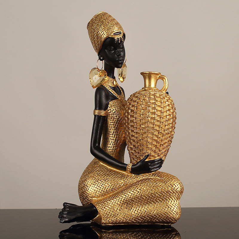 Escultura de Menina Africana S - Vintage Collectible Furniture avaliação e preço