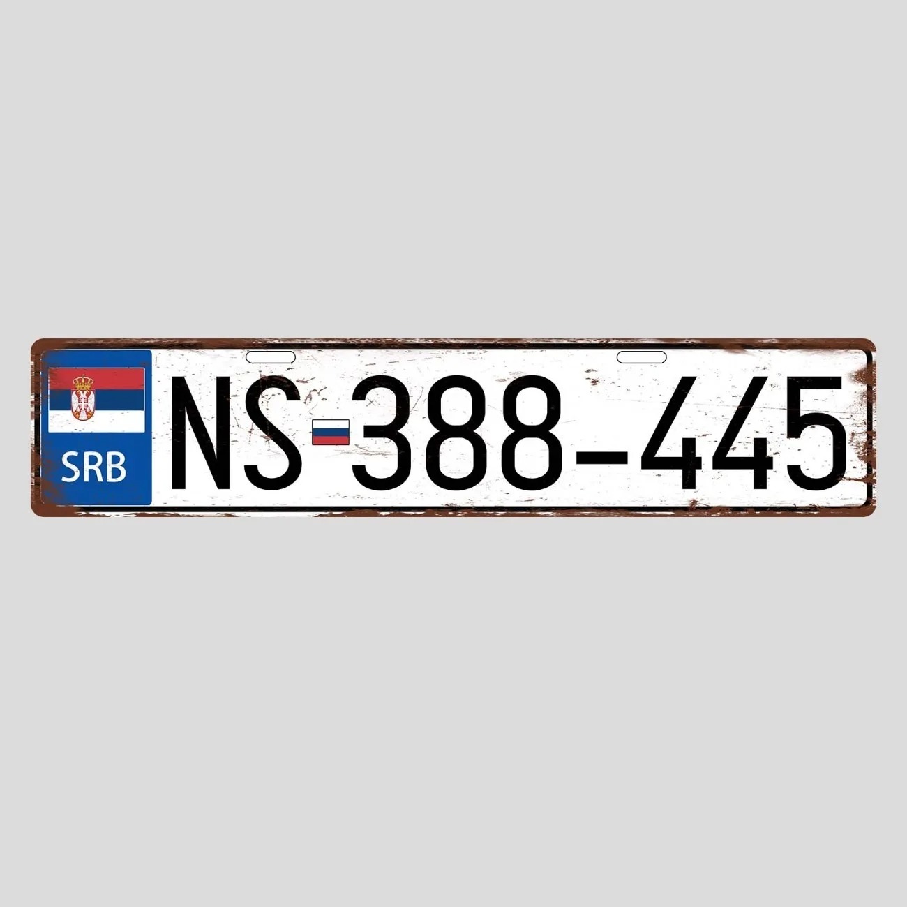 Placa de metal sérvia retrô pe - Vintage Collectible Plates avaliação e preço