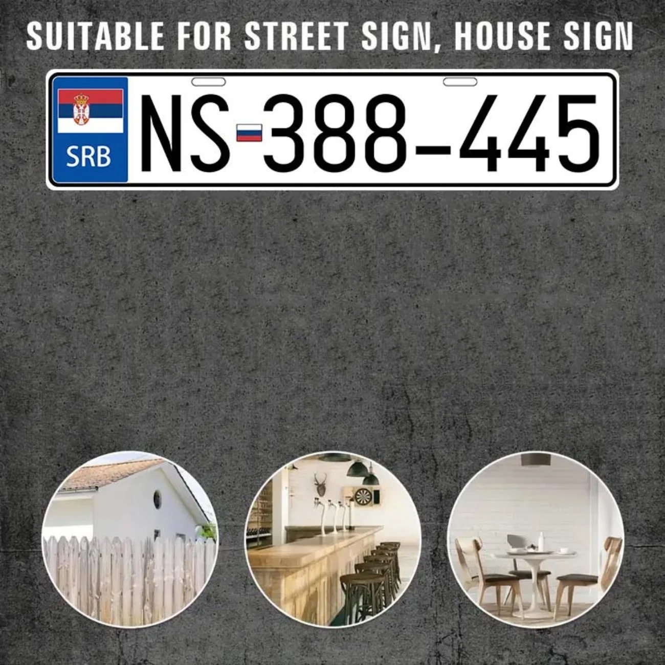 Placa de metal sérvia retrô pe - Vintage Collectible Plates avaliação e preço
