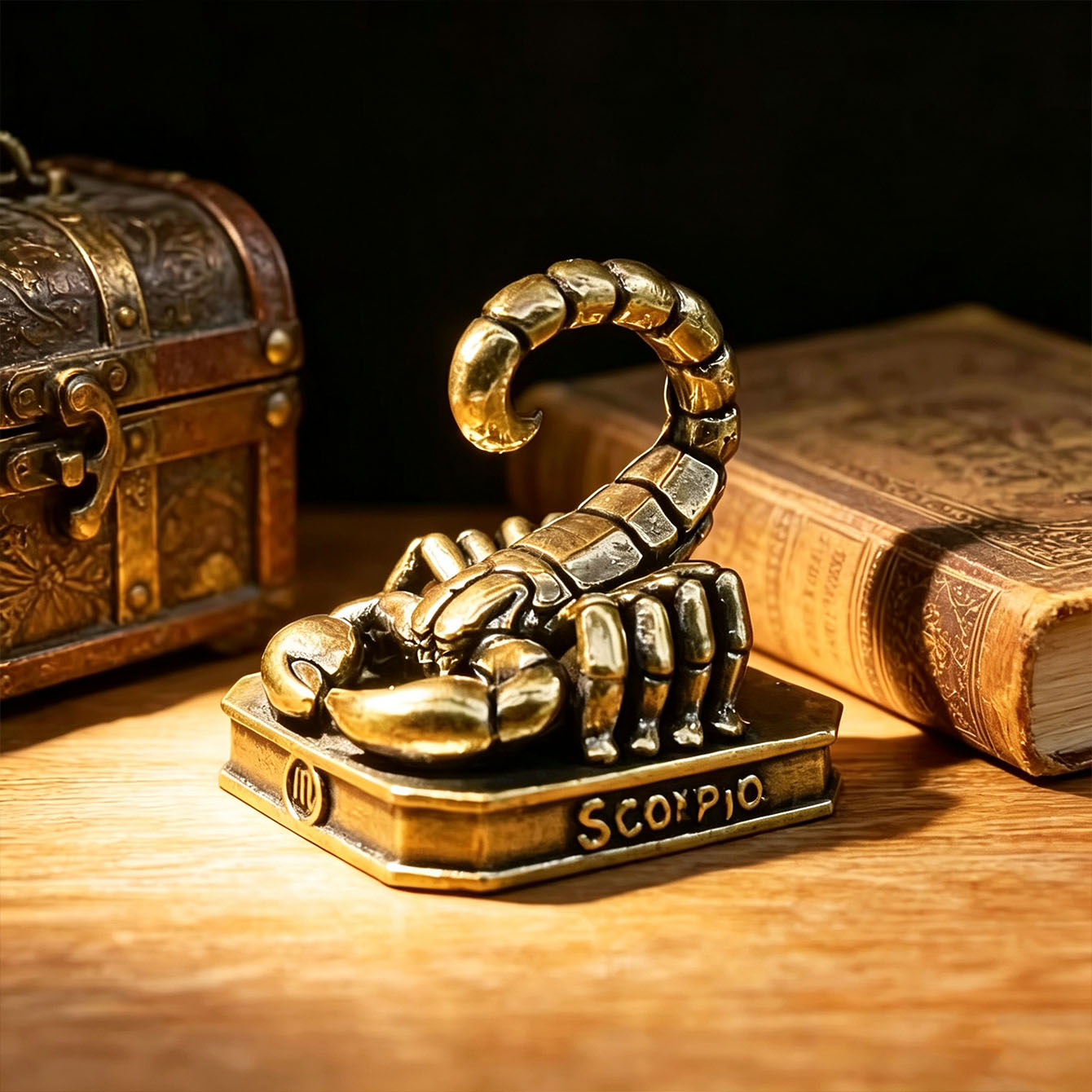 Ornamentos de zodíaco feitos à - Vintage Collectible Furniture avaliação e preço