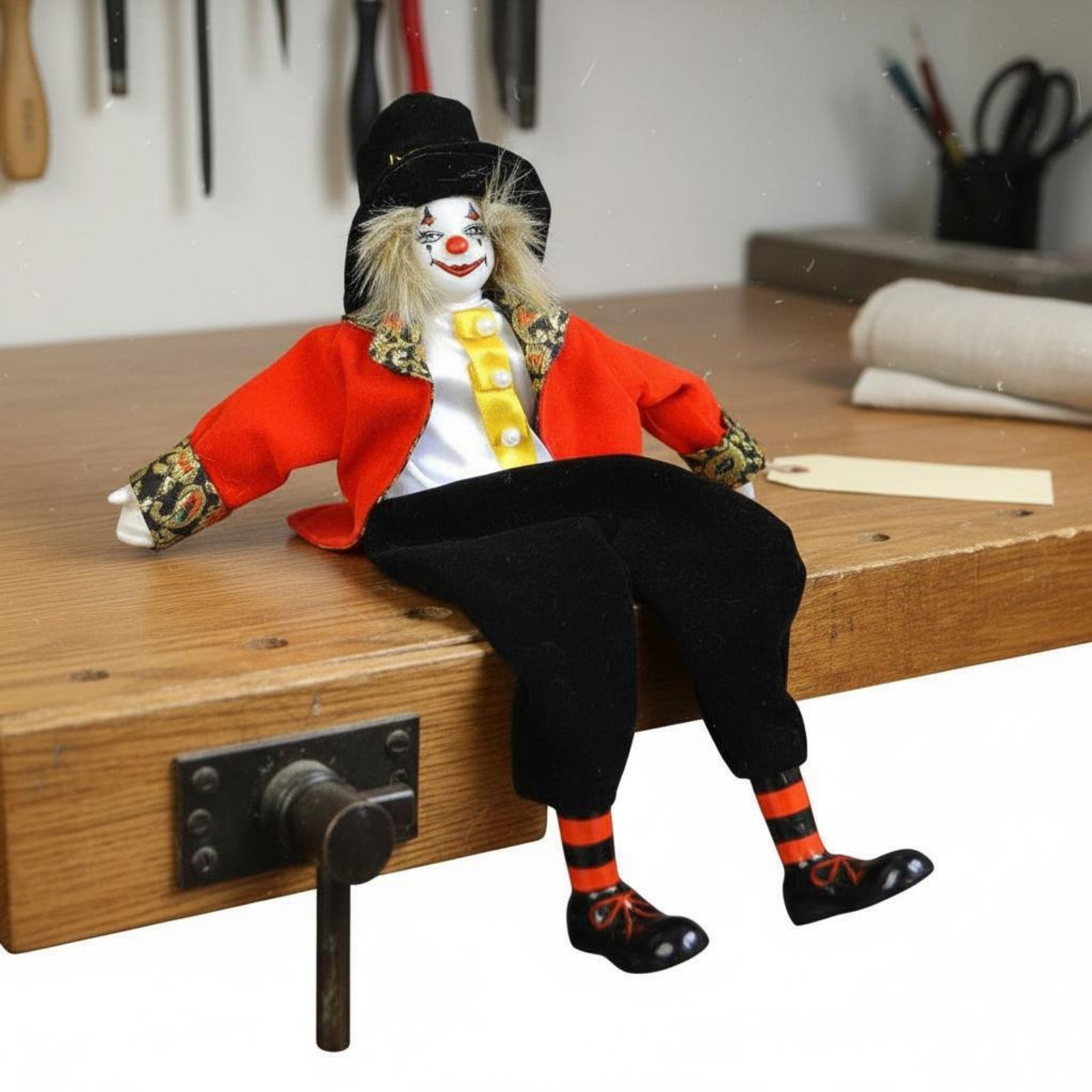 Boneco de Palhaço de Pernas Ma - Vintage Collectible Clowns avaliação e preço