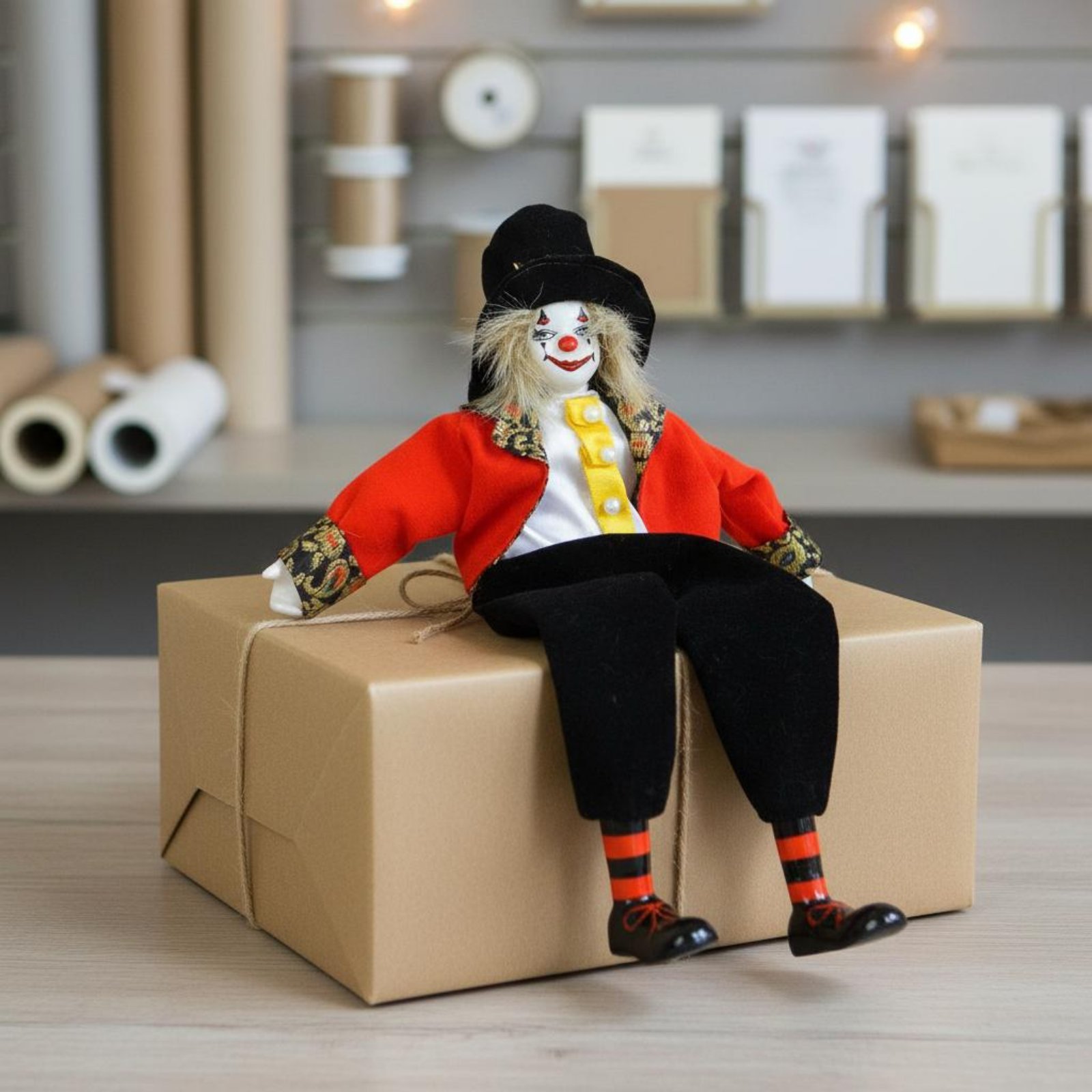 Boneco de Palhaço de Pernas Ma - Vintage Collectible Clowns avaliação e preço
